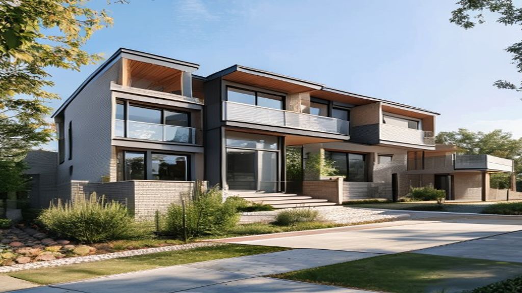 Modern new build houses for sale showcasing contemporary design, spacious interiors, and energy‑efficient features.