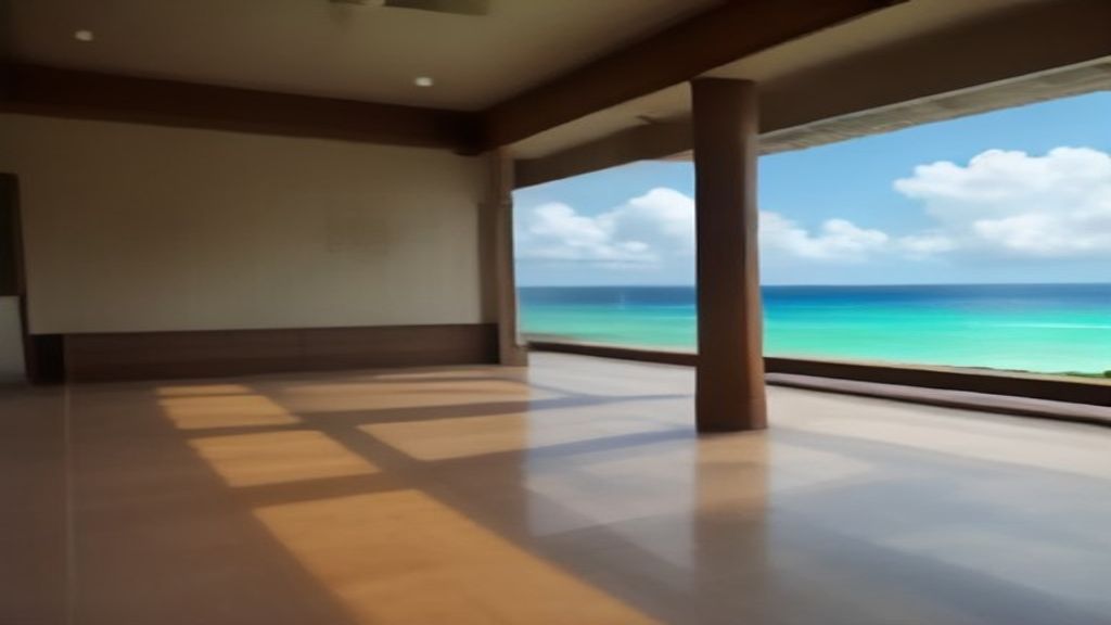 Amrit Ocean Resort beachfront view with palm trees, white sand and turquoise sea