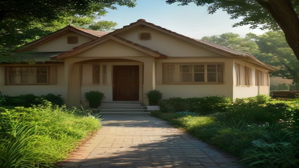 Modern family house with a For Sale sign, illustrating residential home sales in a suburban neighborhood.